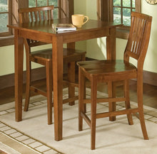 Load image into Gallery viewer, Homestyles Arts &amp; Crafts Brown 3 Piece High Dining Set