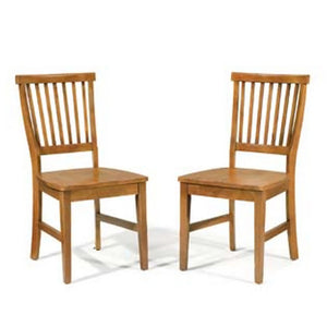 Homestyles Arts & Crafts Brown Dining Chair Pair