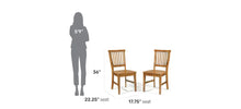 Load image into Gallery viewer, Homestyles Arts &amp; Crafts Brown Dining Chair Pair