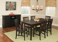 Load image into Gallery viewer, Homestyles Arts &amp; Crafts Black 7 Piece Dining Set