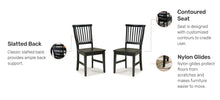 Load image into Gallery viewer, Homestyles Arts &amp; Crafts Black Dining Chair Pair