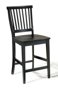 Homestyles Arts & Crafts Black Counter Stool