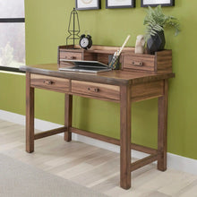 Load image into Gallery viewer, Homestyles Forest Retreat Brown Writing Desk and Hutch