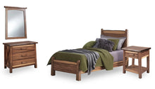 Load image into Gallery viewer, Homestyles Forest Retreat Brown Twin Bed, Nightstand, Chest, and Mirror