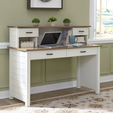 Load image into Gallery viewer, Homestyles Portsmouth Off-White Writing Desk and Hutch