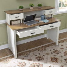 Load image into Gallery viewer, Homestyles Portsmouth Off-White Writing Desk and Hutch