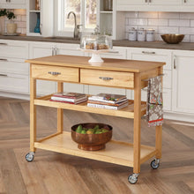 Load image into Gallery viewer, Homestyles General Line Brown Kitchen Cart