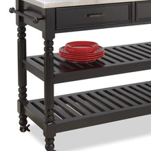 Load image into Gallery viewer, Homestyles General Line Black Kitchen Cart