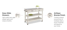 Load image into Gallery viewer, Homestyles General Line Off-White Kitchen Cart