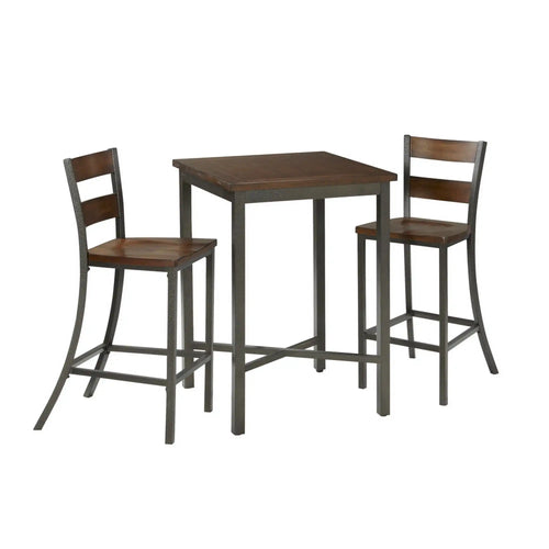 Homestyles Cabin Creek Brown 3 Piece Bistro Set