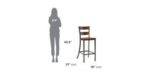 Load image into Gallery viewer, Homestyles Cabin Creek Brown Bar Stool