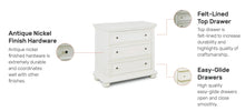 Load image into Gallery viewer, Homestyles Dover Off-White Chest