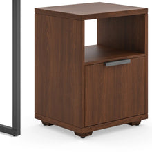 Load image into Gallery viewer, Homestyles Merge Brown Desk with File Cabinet