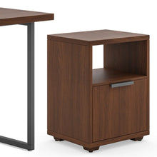 Load image into Gallery viewer, Homestyles Merge Brown Desk, Monitor Stand and File Cabinet