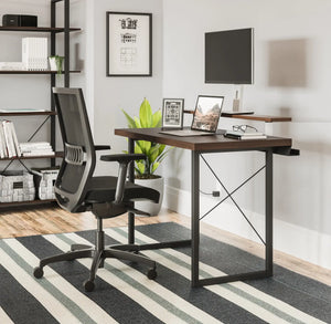 Homestyles Merge Brown Desk with Monitor Stand