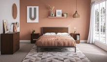 Load image into Gallery viewer, Homestyles Merge Brown Queen Bed, Two Nightstands and Chest