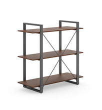 Load image into Gallery viewer, Homestyles Merge Brown Three-Shelf Bookcase