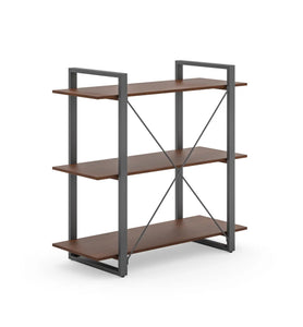Homestyles Merge Brown Three-Shelf Bookcase