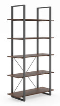 Load image into Gallery viewer, Homestyles Merge Brown Five-Shelf Bookcase