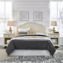 Load image into Gallery viewer, Homestyles Provence Off-White Queen Headboard and Two Nightstands