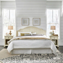 Load image into Gallery viewer, Homestyles Provence Off-White King Headboard and Two Nightstands