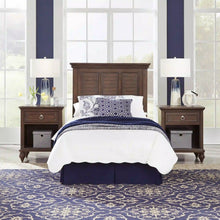 Load image into Gallery viewer, Homestyles Southport Brown Twin Headboard and Two Nightstands
