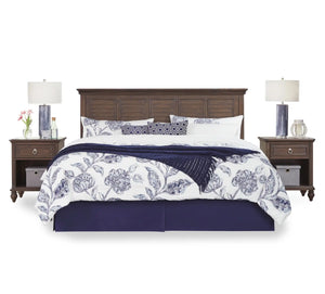 Homestyles Southport Brown King Headboard and Two Nightstands