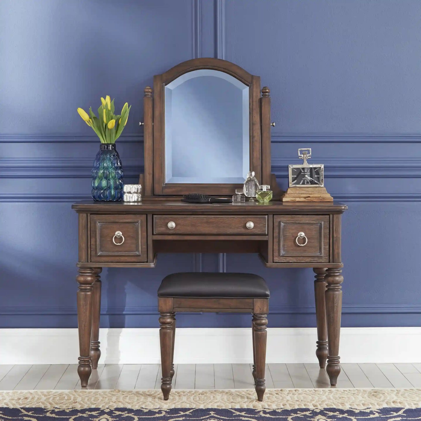 Homestyles Southport Brown Vanity Set