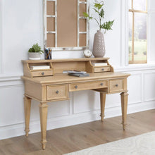 Load image into Gallery viewer, Homestyles Manor House Brown Writing Desk and Hutch