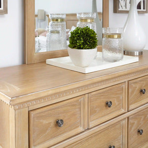 Homestyles Manor House Brown Dresser with Mirror