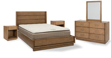 Load image into Gallery viewer, Homestyles Big Sur Brown Queen Bed, Two Nightstands and Dresser with Mirror