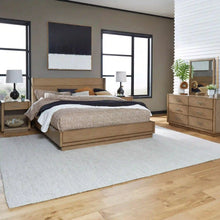 Load image into Gallery viewer, Homestyles Big Sur Brown King Bed, Two Nightstands and Dresser with Mirror