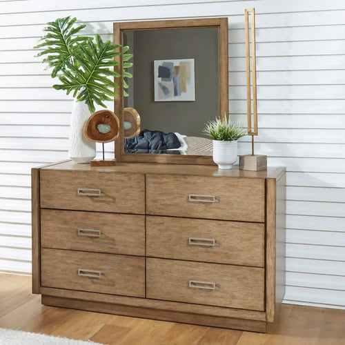 Homestyles Big Sur Brown Dresser with Mirror