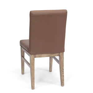 Homestyles Big Sur Brown Upholstered Dining Chair Pair