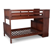 Load image into Gallery viewer, Homestyles Aspen Brown Twin Over Full Bunk Bed