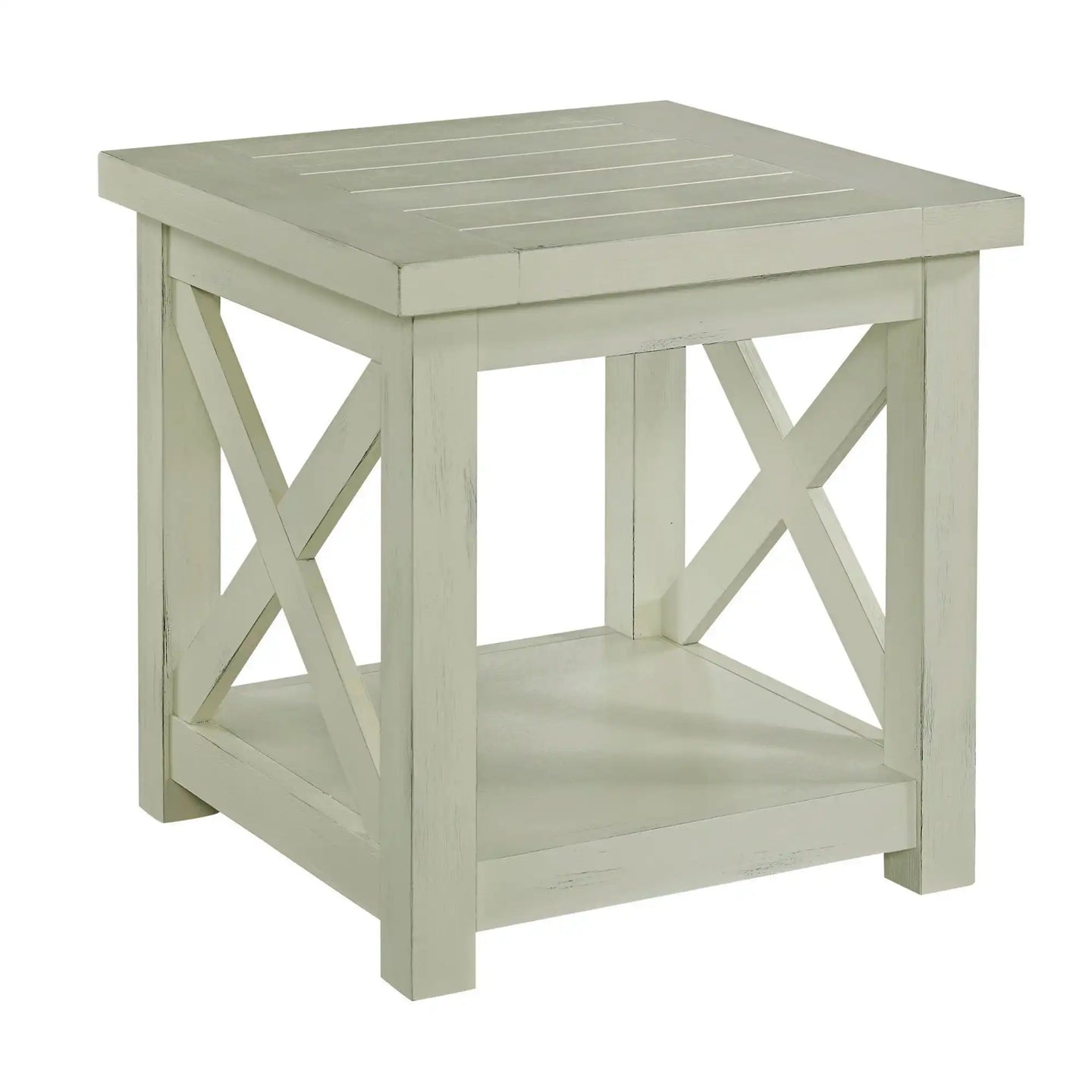 Homestyles Seaside Lodge Off-White End Table