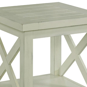 Homestyles Seaside Lodge Off-White End Table