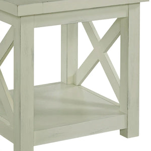 Homestyles Seaside Lodge Off-White End Table