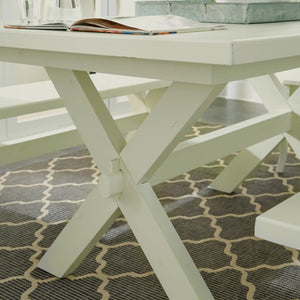 Homestyles Seaside Lodge Off-White Dining Table