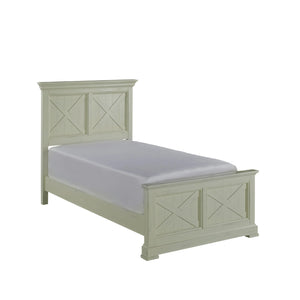 Homestyles Seaside Lodge Off-White Twin Bed