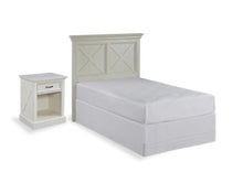 Load image into Gallery viewer, Homestyles Seaside Lodge Off-White Twin Headboard and Nightstand
