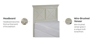 Homestyles Seaside Lodge Off-White Twin Headboard