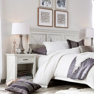 Homestyles Seaside Lodge Off-White Queen Headboard