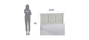 Homestyles Seaside Lodge Off-White Queen Headboard