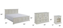 Load image into Gallery viewer, Homestyles Seaside Lodge Off-White King Bed, Nightstand and Chest