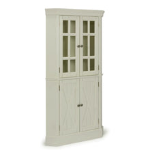Load image into Gallery viewer, Homestyles Seaside Lodge Off-White Corner China Cabinet