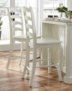 Homestyles Seaside Lodge Off-White Counter Stool