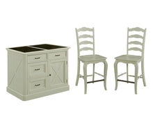 Load image into Gallery viewer, Homestyles Seaside Lodge Off-White Kitchen Island Set
