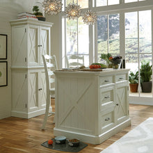 Load image into Gallery viewer, Homestyles Seaside Lodge Off-White Kitchen Island Set