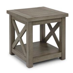 Homestyles Mountain Lodge Gray End Table